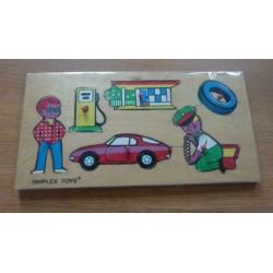 simplex puzzels, simplex toys, hout, brocant, puzzel