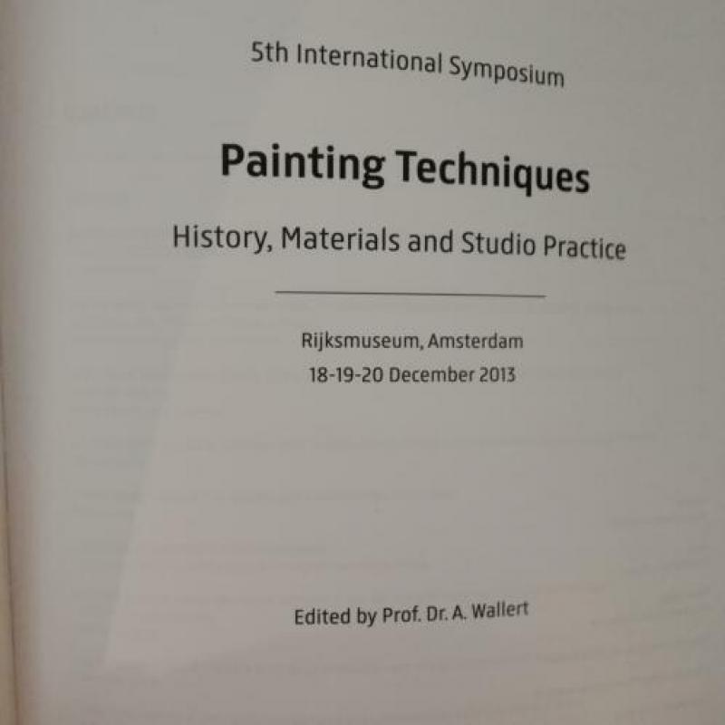 Rijksmuseum painting techniques symphosium book
