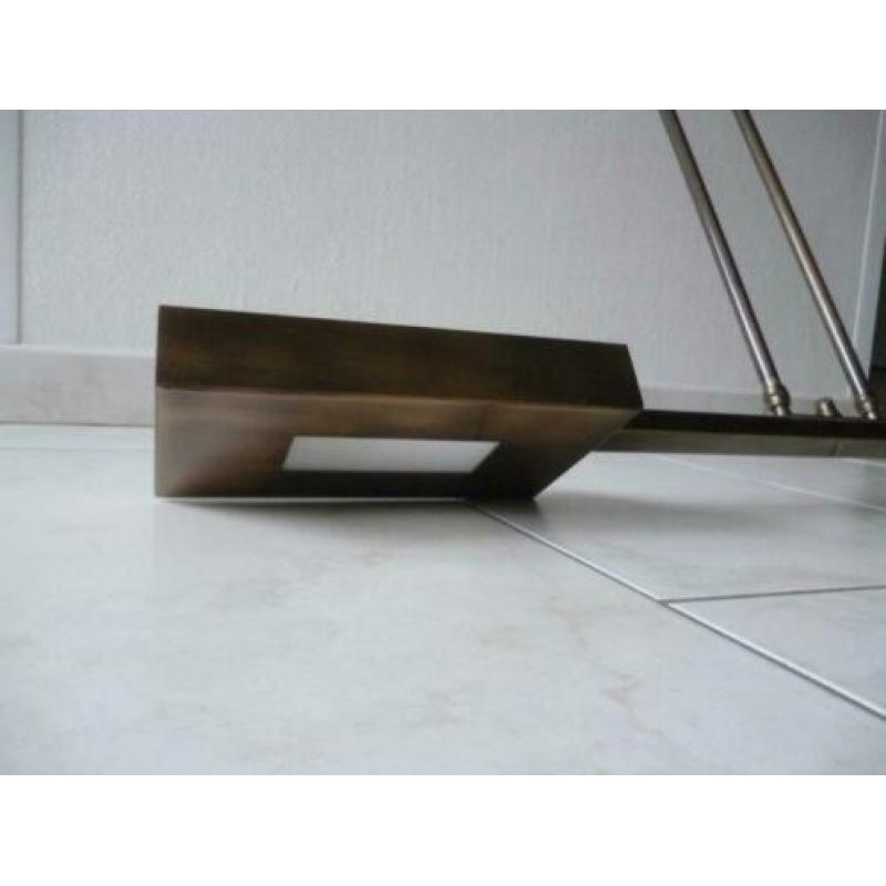 Hanglamp met dimmer voor boven tafel bronskleur