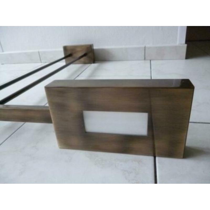 Hanglamp met dimmer voor boven tafel bronskleur