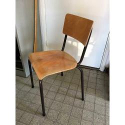 Vintage school stoel , 9 op voorraad