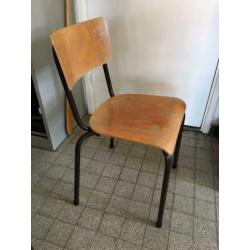 Vintage school stoel , 9 op voorraad