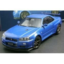 Ebbro Nissan Skyline GT-R Bayside blue 1/24 schaal mega vet
