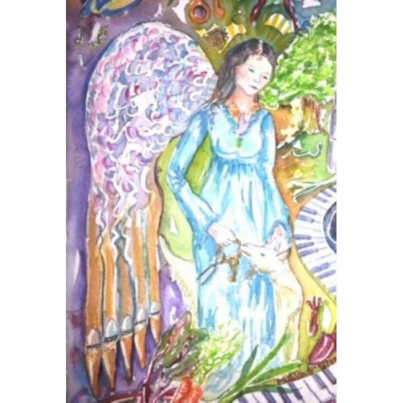 Kaart Mariabeeld 14x21 dubbele Maria Andalusië Religieus