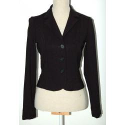 Claudia Sträter viscose jasje, blazer, colbert, zwart, Mt 36