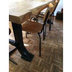 Vintage school stoel , 9 op voorraad