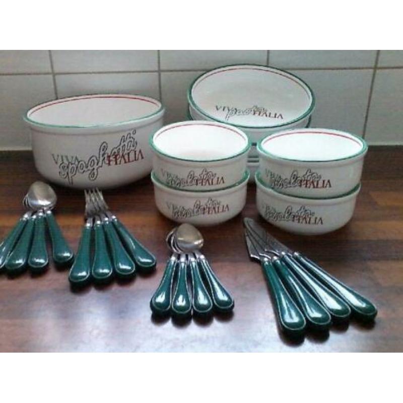 pasta servies ''viva italia''