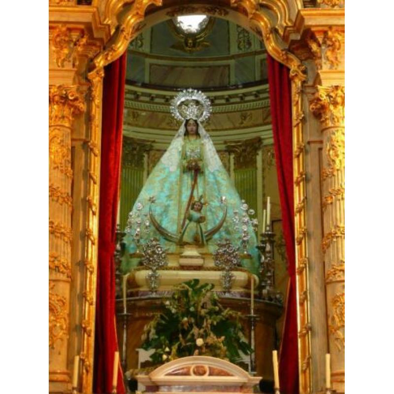 Kaart Mariabeeld 14x21 dubbele Maria Andalusië Religieus