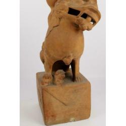 mooi gedetailleerd beeld Chinese leeuw Terracotta.