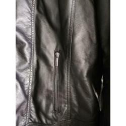 Zizzi leren look jasje maat 50
