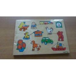simplex puzzels, simplex toys, hout, brocant, puzzel
