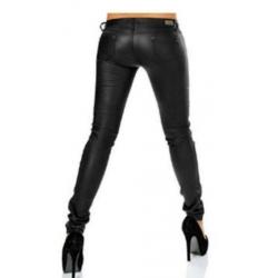 Mooie nieuwe coated jeans maat 34 nieuw (zwart)