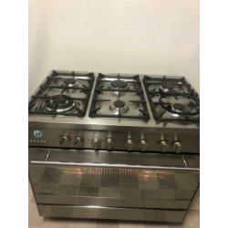 Luxe 6 pits gasfornuis M-System (Boretti)