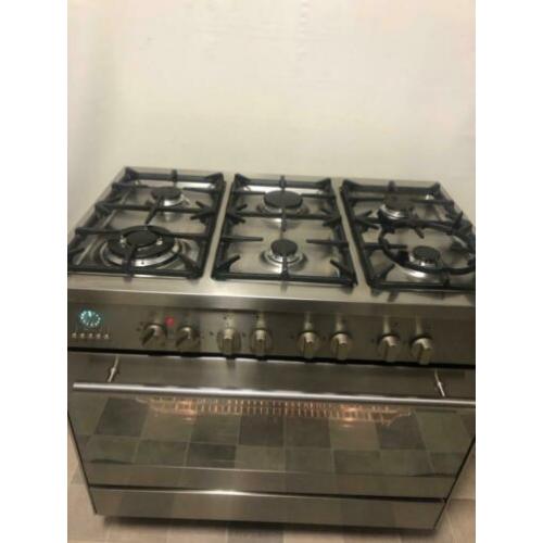 Luxe 6 pits gasfornuis M-System (Boretti)