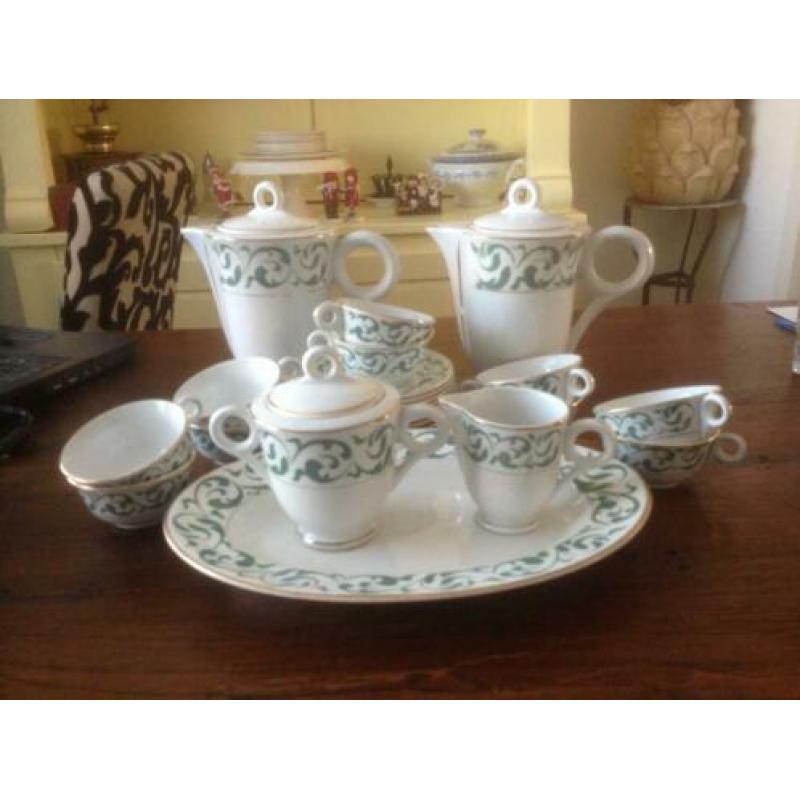 Prachtig Frans Art Decor Koffieservies van L'Amandinoise