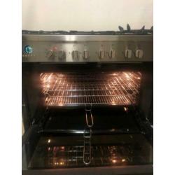 Luxe 6 pits gasfornuis M-System (Boretti)