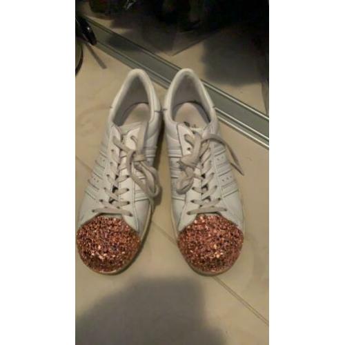 Adidas superstars sneakers / gympen maat 40 metal