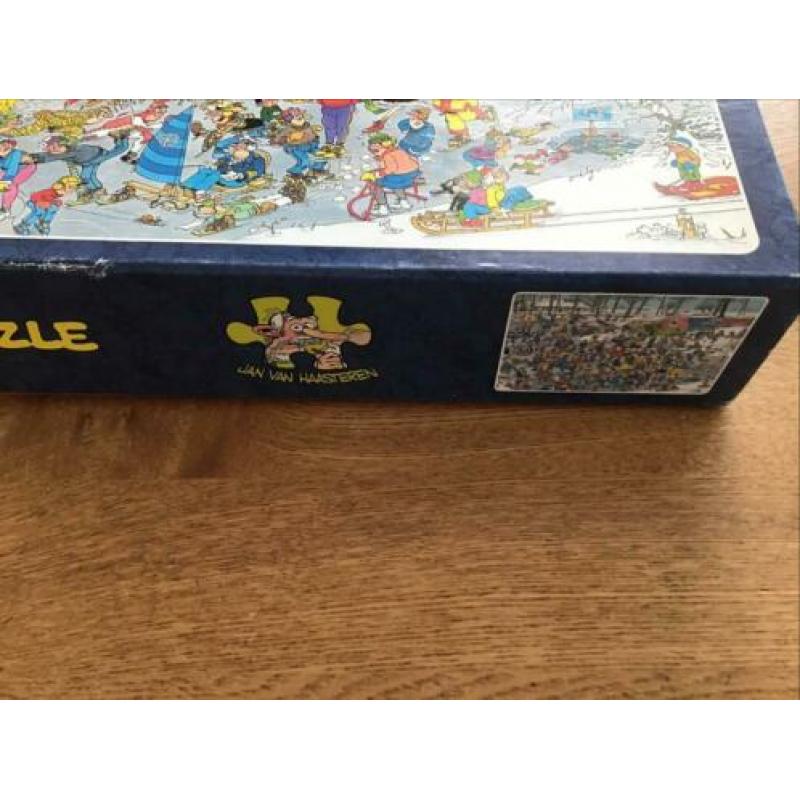 Jan van Haasteren puzzel op glad ijs 3000 stukjes compleet.