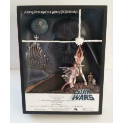 Star Wars Code 3 Collectible New Hope Sculpture Movie Poster