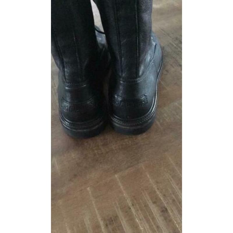 Nieuwe zwarte boots leer Shabbies maat 40