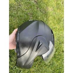 Zwarte Vinz scooterhelm