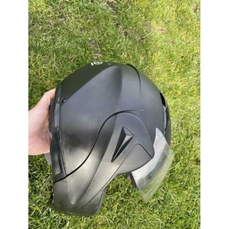 Zwarte Vinz scooterhelm