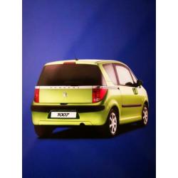 Autofolder PEUGEOT 1007 - puntgave brochure 2004