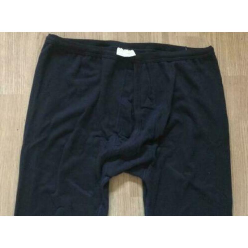 Body Knit donkerblauw lange onderbroek met gulp maat L