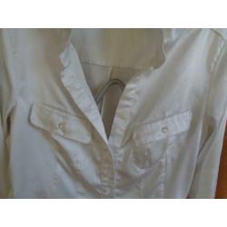 2 Leuke getailleerde satijnen Blouses van Vero Moda mt M/L