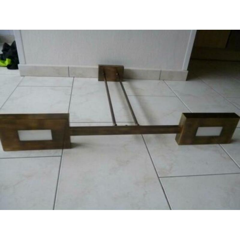 Hanglamp met dimmer voor boven tafel bronskleur