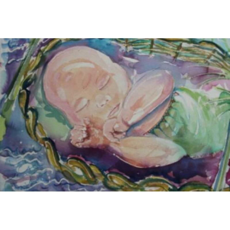 Kaart Mariabeeld 14x21 dubbele Maria Andalusië Religieus