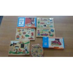 simplex puzzels, simplex toys, hout, brocant, puzzel