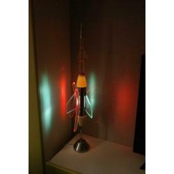 Raket lamp 97 cm Vloer model Hand gemaakt 1960 / 70
