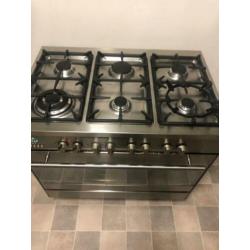 Luxe 6 pits gasfornuis M-System (Boretti)
