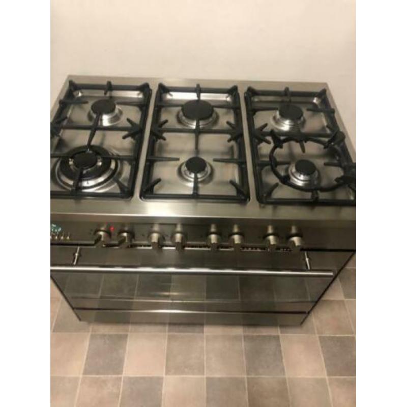 Luxe 6 pits gasfornuis M-System (Boretti)