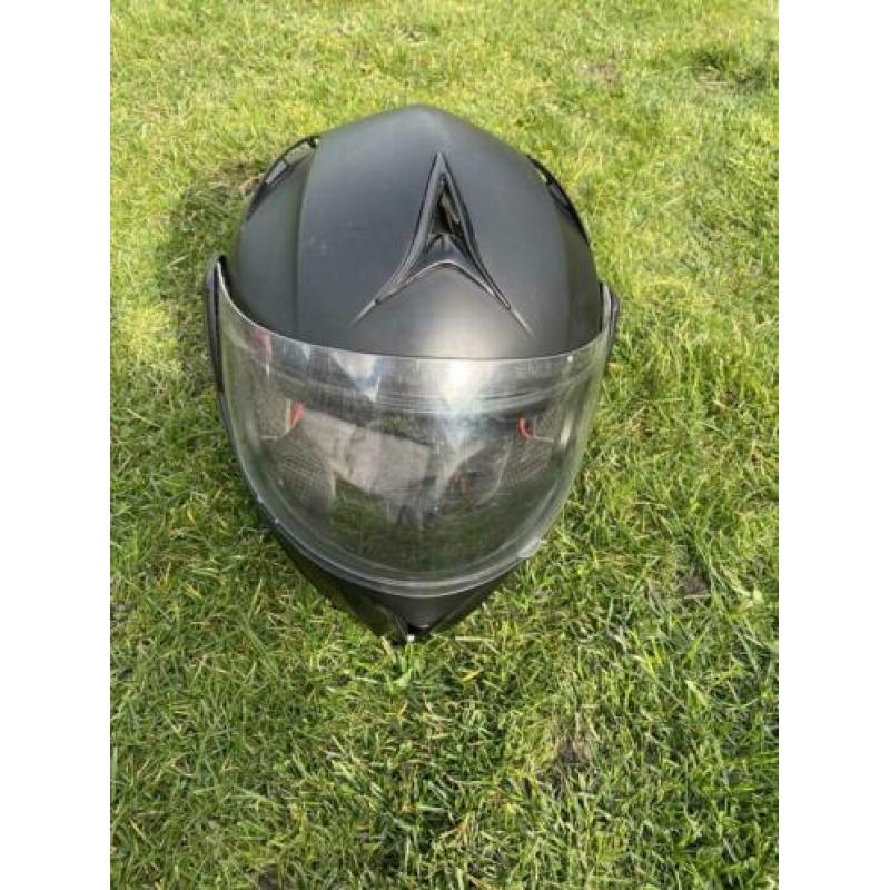 Zwarte Vinz scooterhelm