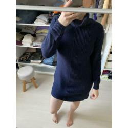 Jurk trui donker blauw