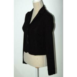Claudia Sträter viscose jasje, blazer, colbert, zwart, Mt 36