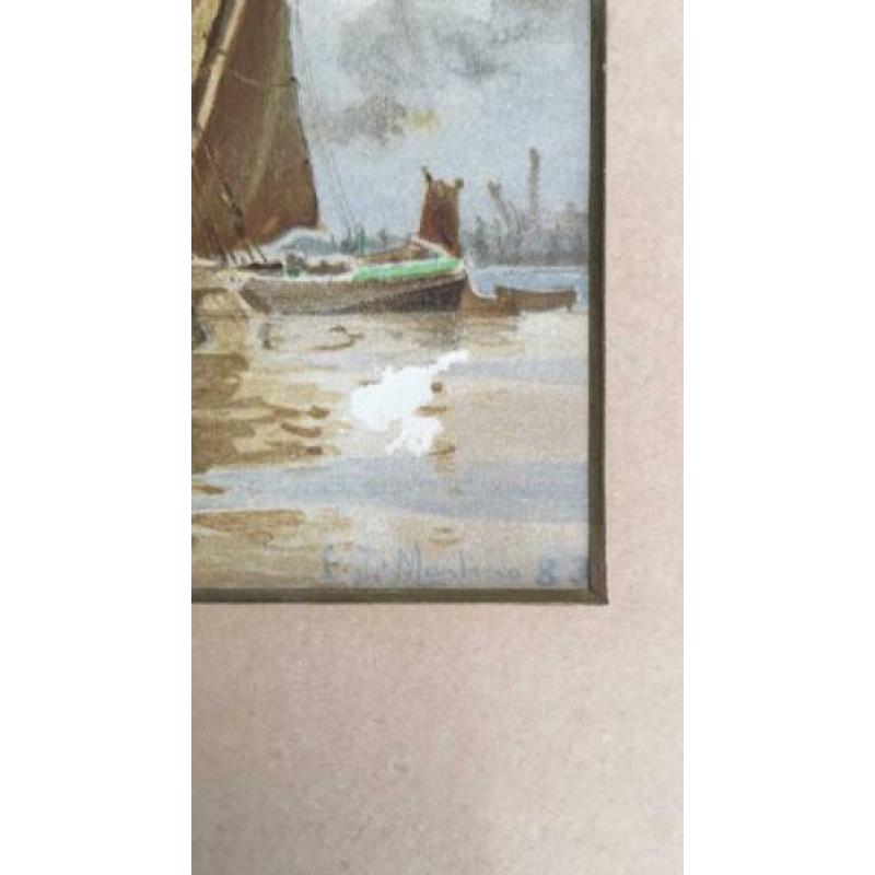 Eduardo de Martino waterverf 1883