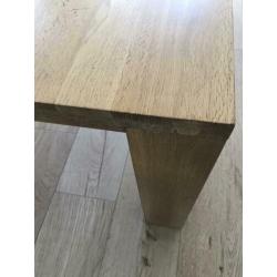 Mooie eettafel 160 x 100 gestoomd eiken
