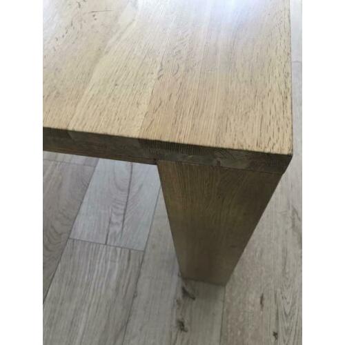 Mooie eettafel 160 x 100 gestoomd eiken