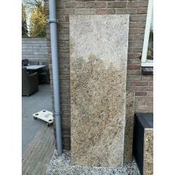 Aanrechtblad natuursteen, 6 stuks