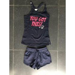 Meisjes korte broek/short &halter top Kiddo Kidswear 146/152