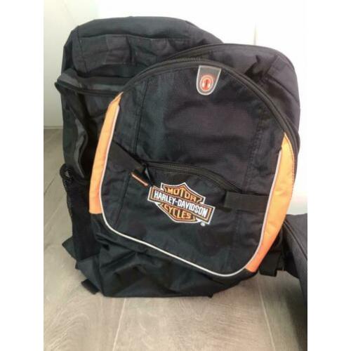 Harley Davidson rugzak zwart oranje