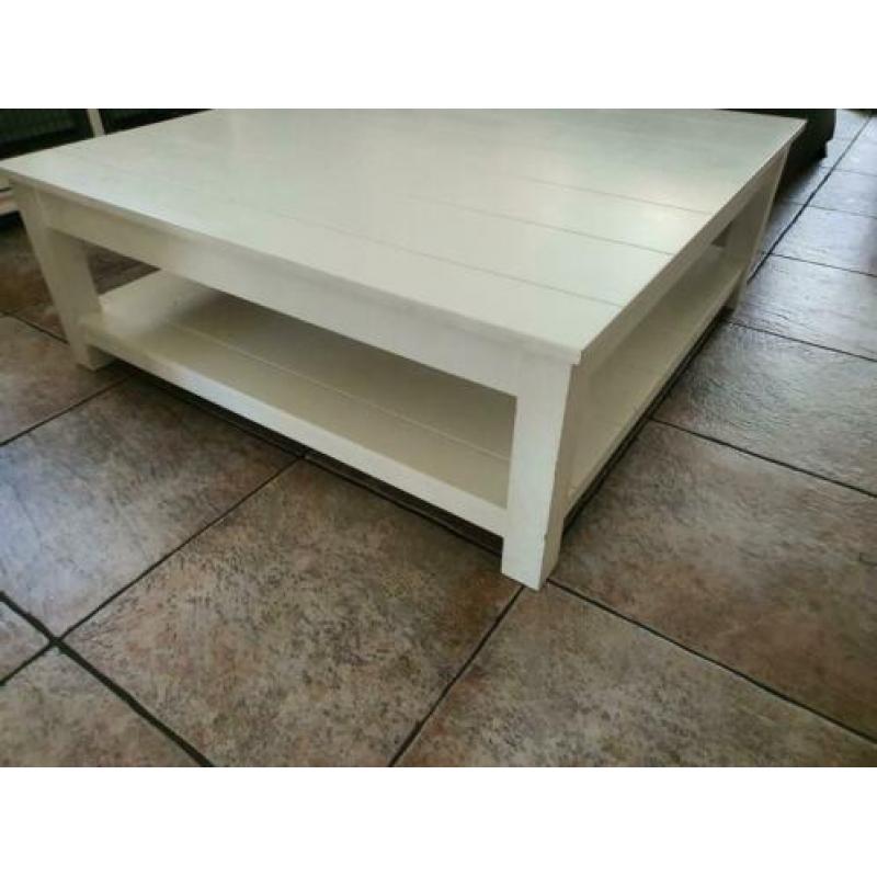Salontafel, roomkleur, lxbxh = 110cmx110cmx40cm