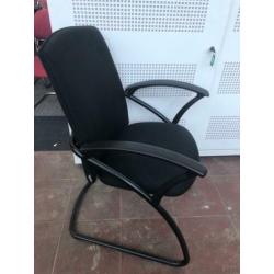 Vergaderstoel Zwart sledemodel COMFORTO, KSB Breda VS294