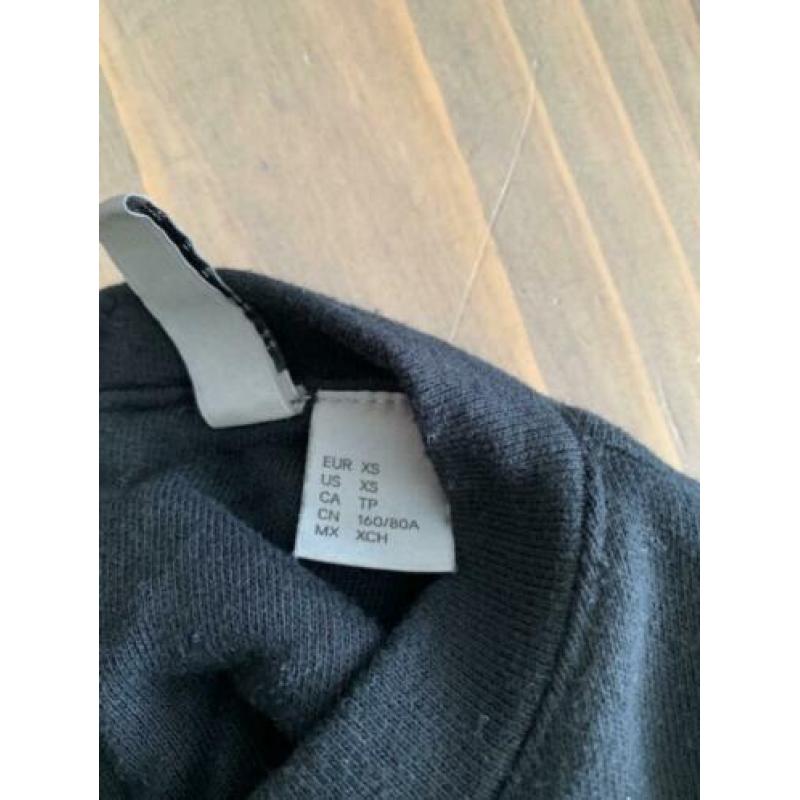 zwart shirtje open mouwen maat S