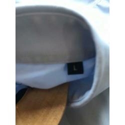 WE licht blauw slim fit overhemd maat L