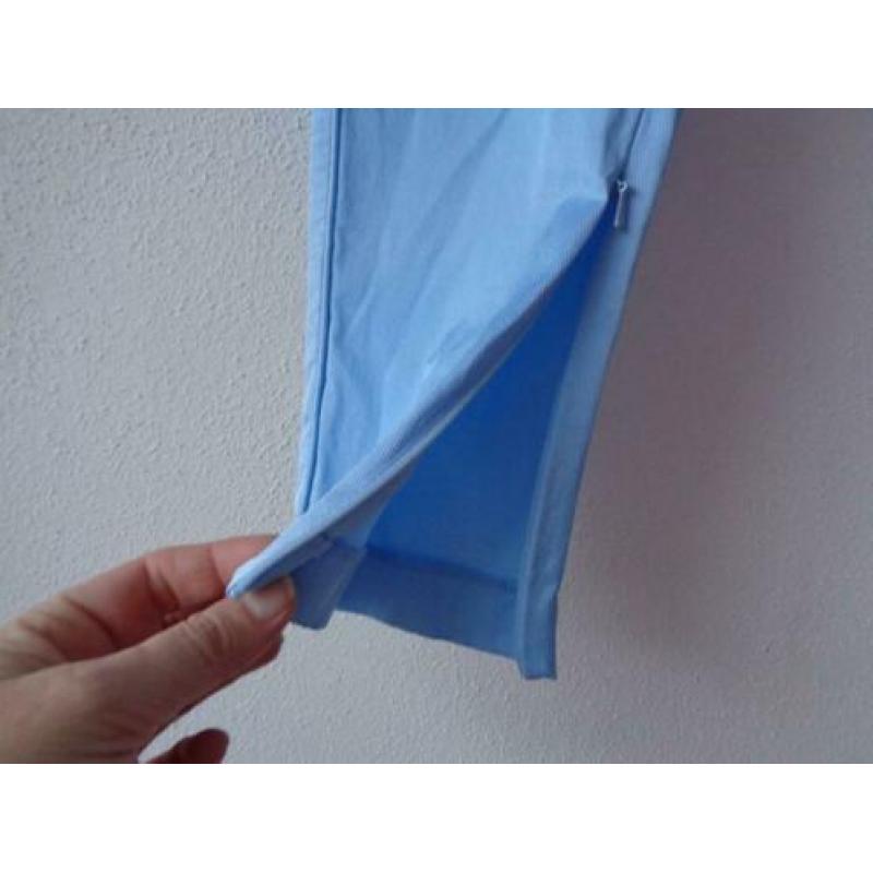 Licht blauw Gustav stretch broek 38 ritsjes aan zijkanten