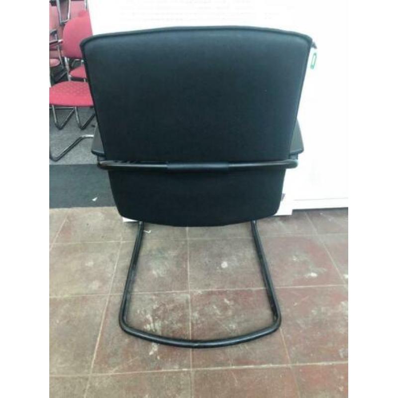 Vergaderstoel Zwart sledemodel COMFORTO, KSB Breda VS294